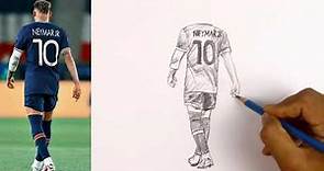 Drawing of Neymar Jr Step by Step