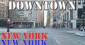 New York City - Lower Manhattan - New York - 4K Downtown Drive
