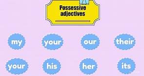 Personal Pronouns and Possessive Adjectives| I -my, he - his, she - her... Grammar. Learn English