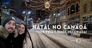 DECORAÇÃO DE NATAL NO CANADÁ: TOUR PELA VIZINHANÇA DURANTE O NATAL! 🎄🎅 | Brasileiros em Calgary