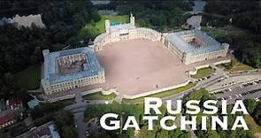 Gatchina, Russia, view from above.