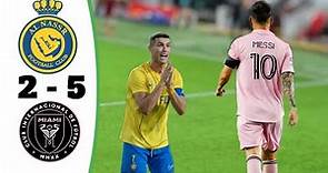 Al nassr vs Inter Miami | 2-5 Highlights & All Goals 2023 HD🔥 Ronaldo rules Miami 🔥(imagination)