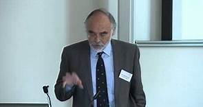 Professor John Monhemius: Welcome to Royal School of Mines, 29 May 2013