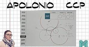 Apolonio CCP:Circunferencia tangente a dos circunferencias y que pase por punto POTENCIA (8º CASO)