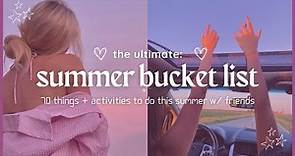 summer 2024 bucket list | 70 fun things to do ♡