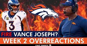 Broncos Sign A Player + Week 2 News & OVERREACTIONS: Fire Vance Joseph? Russell Wilson To Blame?