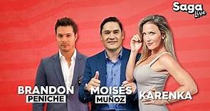 Moi Muñoz, Karenka y Brandon Peniche en | Saga Live con #AdelaMicha