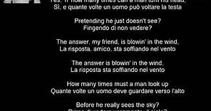 Blowin' In The Wind - Bob Dylan con testo e traduzione