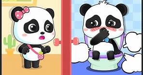 A Panda Bebé Le Duele Estómago | Canción Infantil | Hábitos Saludables | BabyBus Español