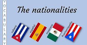 How to say nationalities of 21 Spanish Speaking Countries