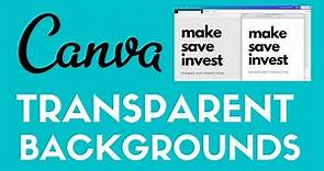 How To Create Transparent Backgrounds In Canva | Canva Tutorial For Beginners