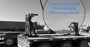 TEXAS COMMERCIAL MOTOR VEHICLE DRIVERS [CDL] HANDBOOK [AUDIO VERSION 2019 ] , DMV
