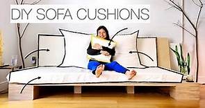 Made My Own Sofa Cushions | No Seams | DIY sofa Pt 2