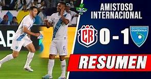 VICTORIA DE LA BICOLOR -Costa Rica 0 vs Guatemala 1 / Amistoso Internacional 2023 en Estados Unidos