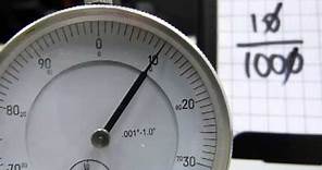 Read a dial indicator (dial gauge)