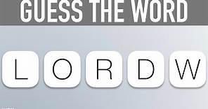 Scrambled Word Game - Guess the Word Game (5 Letter Words)
