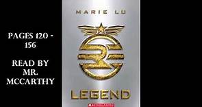 Legend by Marie Lu pages 120 - 156