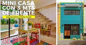 INCREÍBLE MINI CASA de 3 METROS DE FRENTE! con ALBERCA en centro de MÉRIDA | Visitando Airbnb's