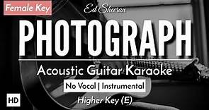 Photograph [Karaoke Acoustic] - Ed Sheeran [HQ Audio]