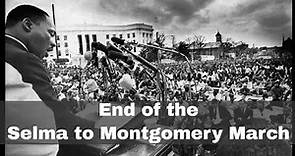 25th March 1965: The Selma to Montgomery March ends at the Alabama State Capitol