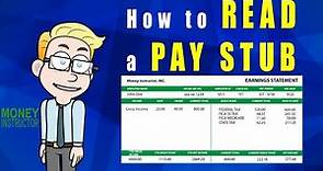 How to Read a Pay Stub | Your Paycheck | Money Instructor
