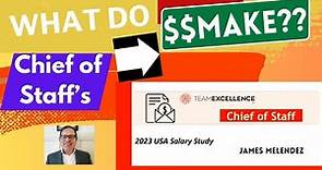 What do Chief of Staff's Make? Average Chief of Staff Salary (United States) #chiefofstaff #salary