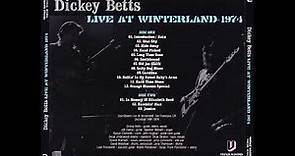 RICHARD 'DICKEY' BETTS Winterland 1974
