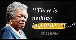 Maya Angelou's Life Changing Quotes | Quotes About Life