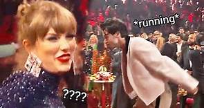 Taylor Swift and Harry Styles being CRAZY at the Grammys
