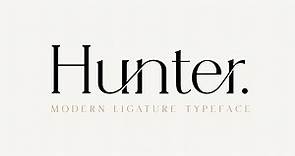 Hunter - Serif Ligature Font
