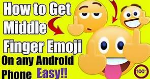 middle finger emoji||middle finger emoji android||middle finger emoticon
