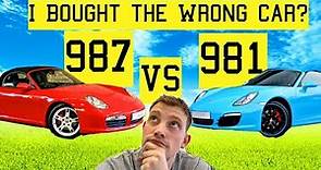 Porsche Boxster Comparison 987 vs 981 (Did I Buy the Right Car)?!