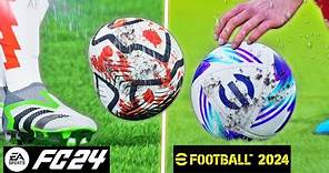 EA SPORTS FC 24 vs eFootball 2024 - Comparison | Graphics, Gameplay, Faces, Free Kick | Fujimarupes