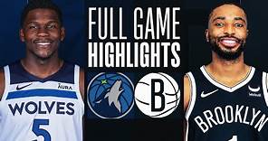 TIMBERWOLVES at NETS | FULL GAME HIGHLIGHTS | January 25, 2024