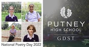 National Poetry Day 2022 - Putney High School