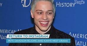 Pete Davidson Rejoins Instagram with New Account, Only Follows Kim Kardashian and Sebastian Stan