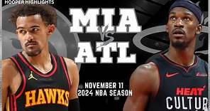 Miami Heat vs Atlanta Hawks Full Game Highlights | Nov 11 | 2024 NBA Season