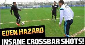 Eden Hazard Spectacular Crossbar Shot! PFA Player of the Year 2015!