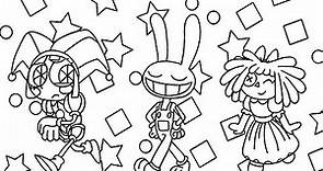 🔴 The Amazing Digital Circus Coloring Pages COLOREAR del circo digital - Coloring Pages Fun