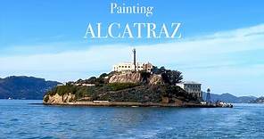 Painting Alcatraz - Plein air painting on Alcatraz Island