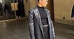 Vanessa Hudgens is bold in all black look in New York City