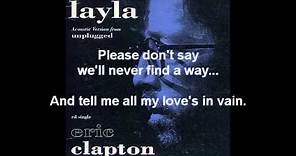 Eric Clapton - Layla (MTV Unplugged Acoustic Version)(1992)