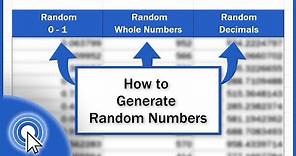 How to Generate Random Numbers in Excel (3 Different Ways)
