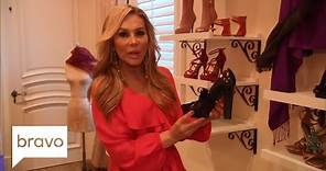 RHOBH: Adrienne Maloof's "Affordable Luxury" Shoe Closet - She Even Shows Some Flats! | Bravo