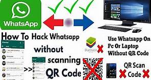 login to WhatsApp web without mobile phone and without phone scanning the QR code on PC or Desktop