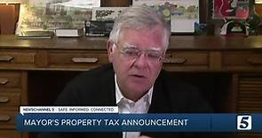 Mayor John Cooper announces property tax rate cut for Nashville as overall property values rise