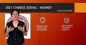 2021 Chinese Zodiac - Monkey