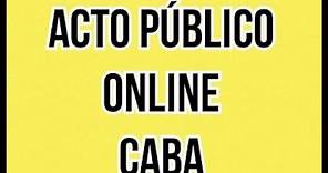 Acto público Online como anotarse/registrarse. #actopublicoonline #caba#actopublicoenlinea