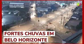 Temporal em Belo Horizonte deixa mortos e cria “onda” em avenida da cidade
