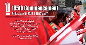 Union Theological Seminary's 185th Commencement